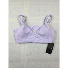 Fabletics PureLuxe Push-Up Low Impact Bra lavender with matching yoga pants S- M