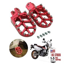 Dirt Bike Foot Pegs CNC Footpegs RM125/250/250Z RMX250 DRZ400/E/S/SM red