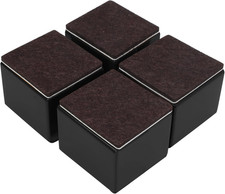 Self-Adhesive Furniture Risers Set of 4 Square Lift Risers Table Sofa Risers ...