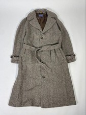 Pendleton Herringbone Long Coat 90s Vintage Men's Size 42