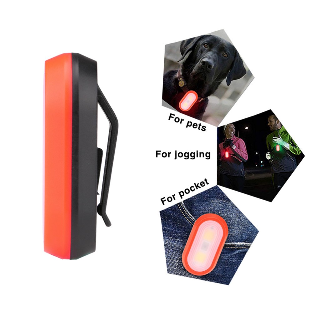 4 PCS Running Light Clip on High Visibility Accessories Reflective Gear Runners