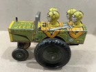 Vintage 1940s Marx Jumpin Jeep Tin Litho Windup Toy In Great Condition