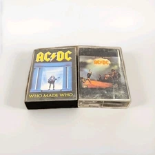 AC/DC Cassette Lot Of 2 Let There Be Rock And Who Made Who