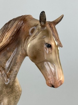 Peter Stone Model Horse TWH Glossy Red Roan Going Gray by Dawn Quick