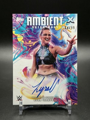 2025 WWE Topps Exalted LYRA VALKYRIA Ambient Autographs Aqua /99