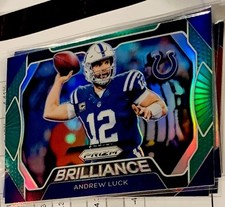 ANDREW LUCK 2019 Panini Prizm Brilliance GREEN SP #B-AL COLTS Stanford Cardinal