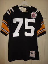 Men's Joe Greene 1975 Mitchell & Ness Pittsburgh Steelers Authentic Jersey 40 M