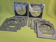 **LOT OF 10-6 1/4"x6 1/4" theatrical Stage DJ lighting Gel Frames-2 new-8 used