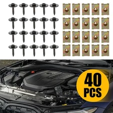 40X U-Nut Speed Clips Fastener & Bolts Body Fender Splash Shield Retainer Screw
