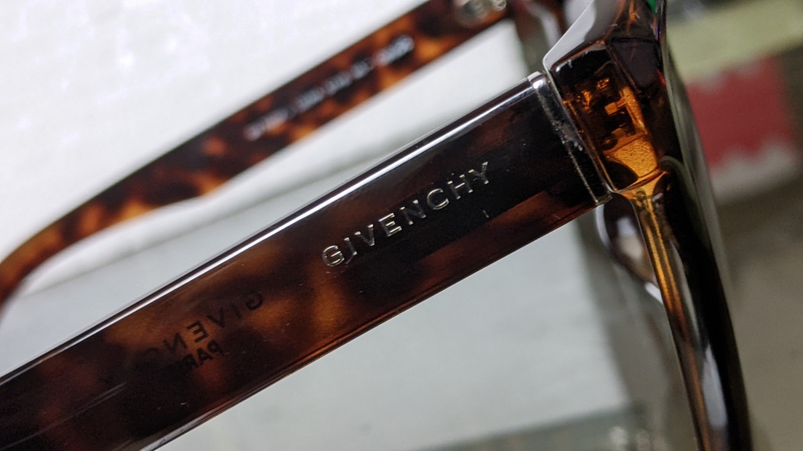 Givenchy Oversized Square Tortoise Sunglasses Mad… - image 5