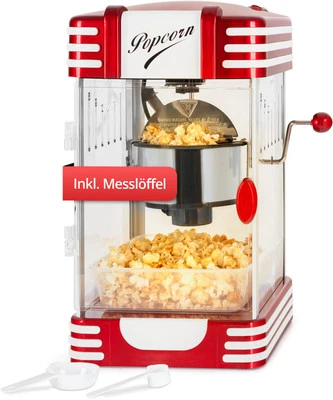 STAGECAPTAIN Profi Popcornmaschine Retro Popcorn Maker Home Cinema Kino Popcornautomat 300W