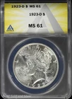 1923-D $1 Peace Silver Dollar ANACS MS 61 | Uncirculated UNC