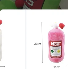 Car Neck Pillow Car Headrest NOS Bottle Pillow Car Decor Headrest Plush Pillow