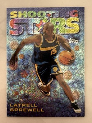 Upper Deck Latrell Sprewell Warriors 11 card lot, mostly mint gem condition.