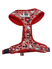 Sassy Woof Hello Kitty Red Classic Adjustable Dog Harness Large Red Gingham