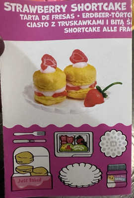 NEW MGA Miniverse make it mini Cafe Series 5 Wave B STRAWBERRY SHORTCAK PASTRY
