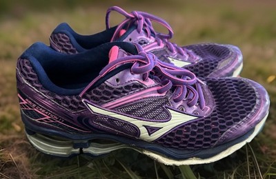 MIZUNO Wave Creation 17 Running Shoes Sneakers Trainers Purple Pink Womens 8.5