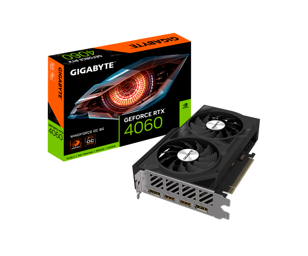 GIGABYTE GeForce RTX 4060 WINDFORCE OC 8GB GDDR6 Graphics Card for