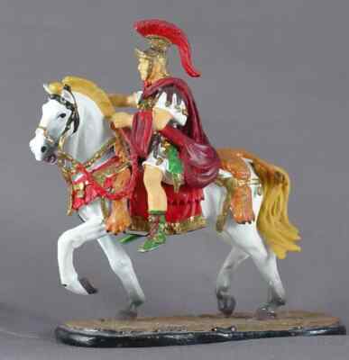 ROMAN MOUNTED SOLDIER 54mm PRAETORIAN TIN TOY on HORSEBACK ANDREA