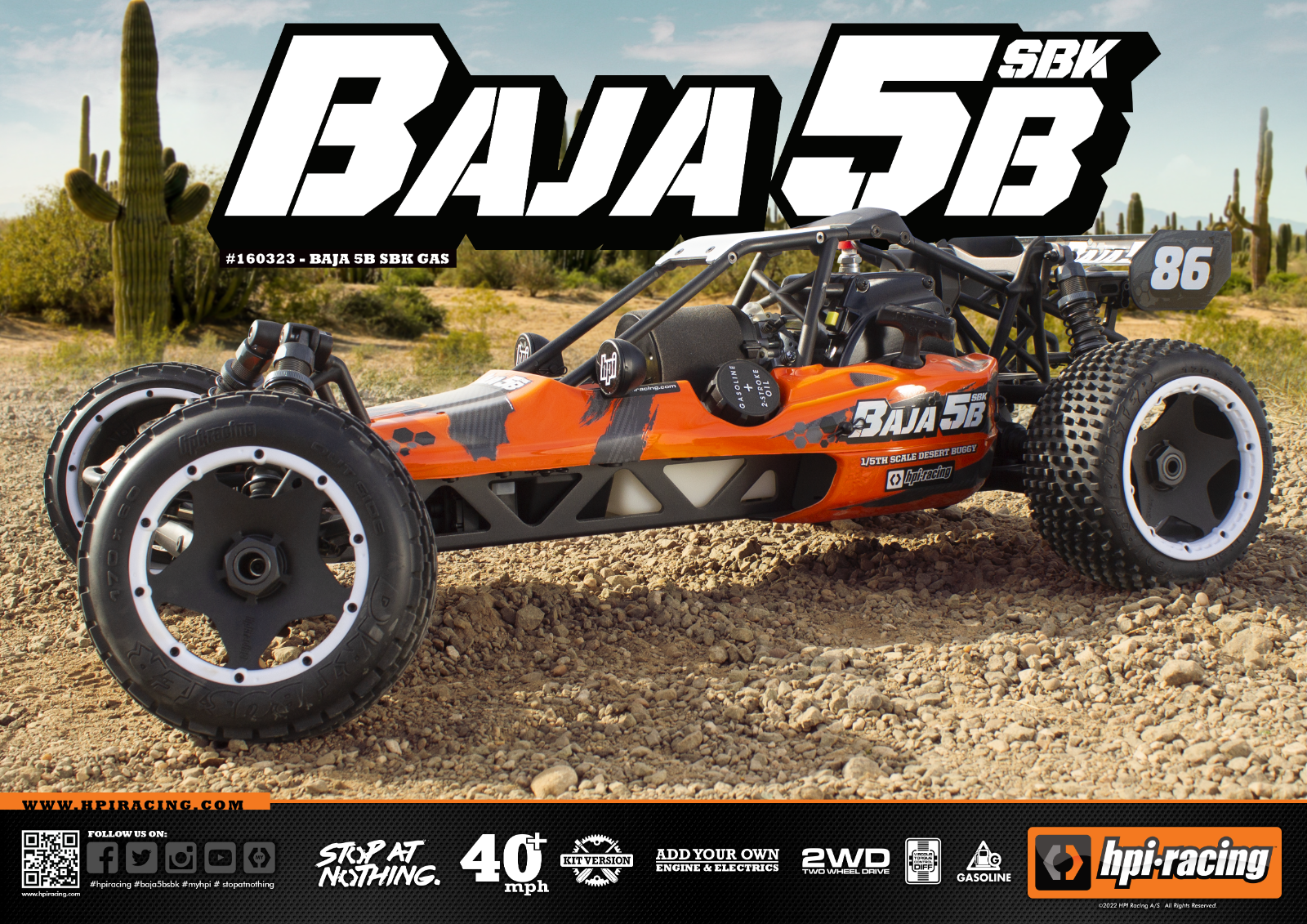 HPI Baja 5B Gas 1/5 Scale Desert Buggy SBK