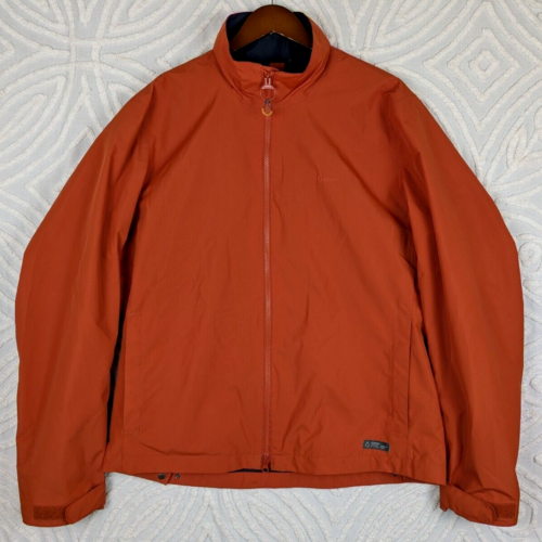 Barbour Rye Weather Comfort Jacket Waterproof Breathable Harrington Orange Sz XL