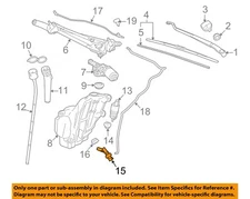 GM OEM Wiper Washer-Windshield-Fluid Level Sensor 13319533