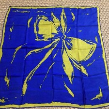 Vintage 100 Silk Scarf, Turned Edge, 30  x31"