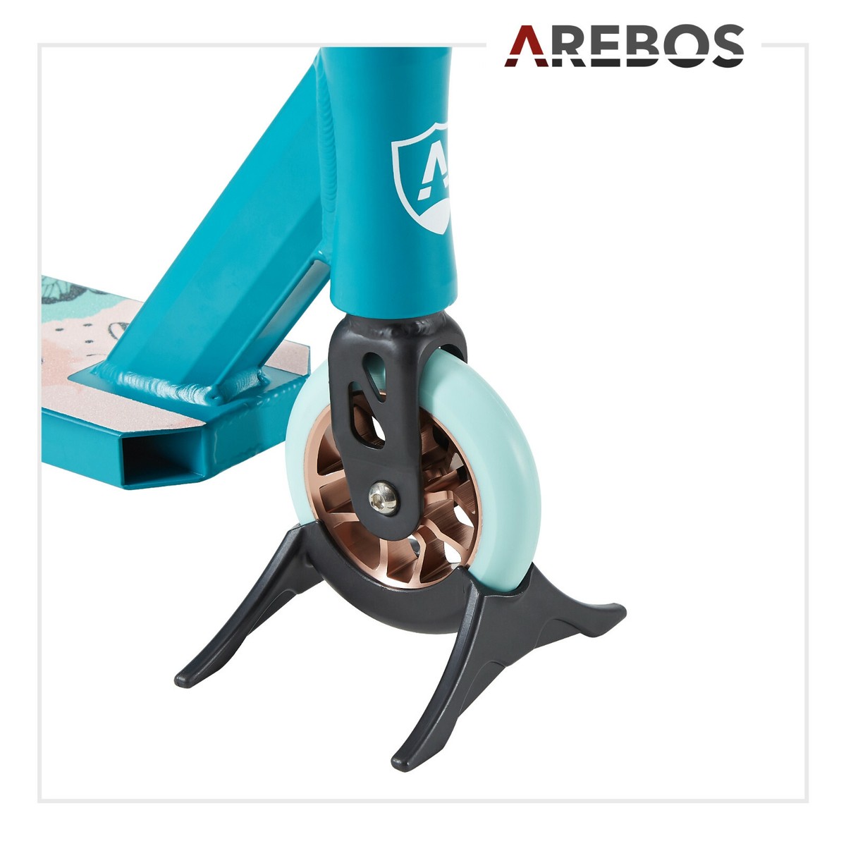 Arebos Trottinette Freestyle Papillon | Roulement à Billes ABEC-9