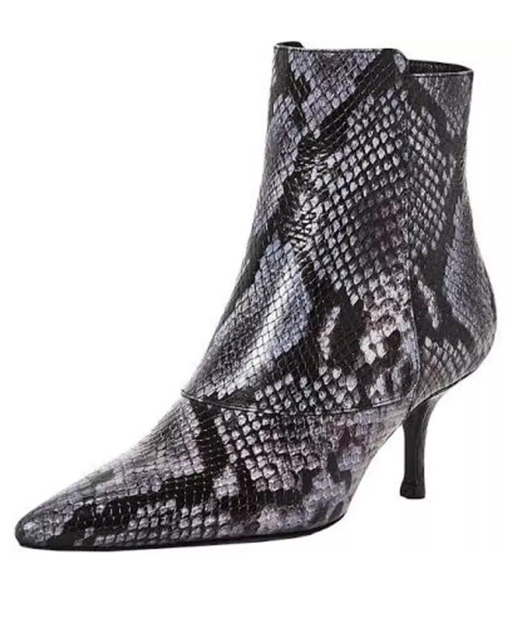 NIB ANINE BING Ava booties Blue python  6/36 EU