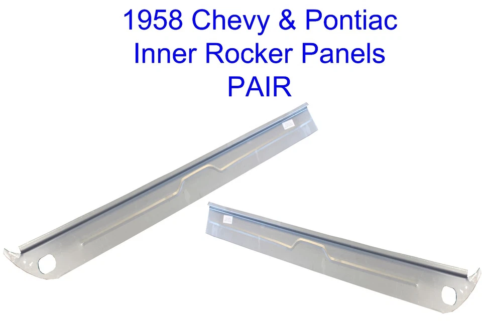1958 Chevy Impala Pontiac Bonneville Catalina INNER ROCKER PANELS NEW PAIR - Image 3 of 3