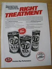 STP OIL PETROL TREATMENT POSTER ADVERT APPROX A4 SIZE FILE 4
