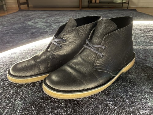 clarks desert boot navy