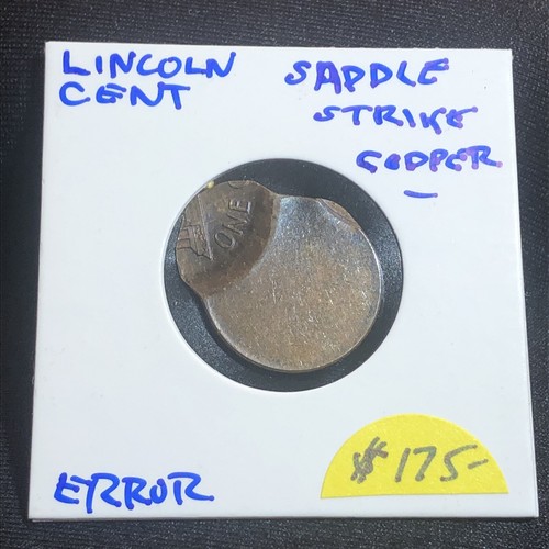 lincoln cent error Saddle Strike 2 Strikes