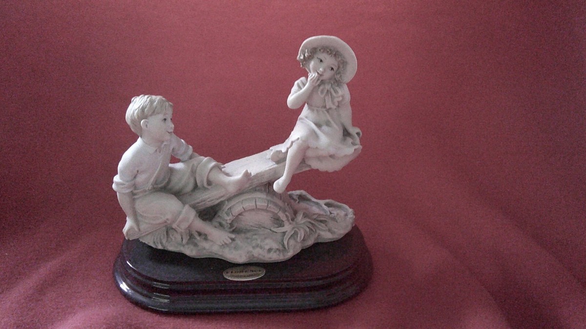 Giuseppe Armani On the see-saw figurine Florence Italy Art. 0265-T