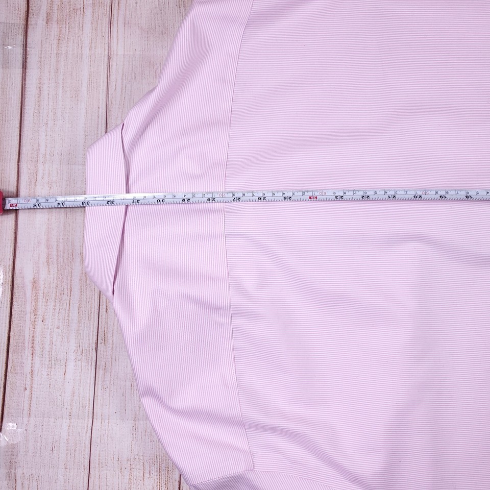 UNTUCKit Button Up Shirt Mens 3XL XXXL Pink White Striped Cotton