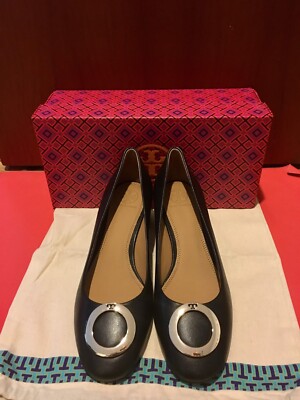 NIB Tory Burch Caterina Nappa Leather 45MM Pump Shoes Sz