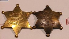 Indian Police Arizona Territory Virginia City Nevada Reproduction Badges (C7)