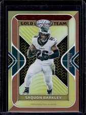 2024 Panini Certified Football Gold Team Mirror Bronze Saquon Barkley /299
