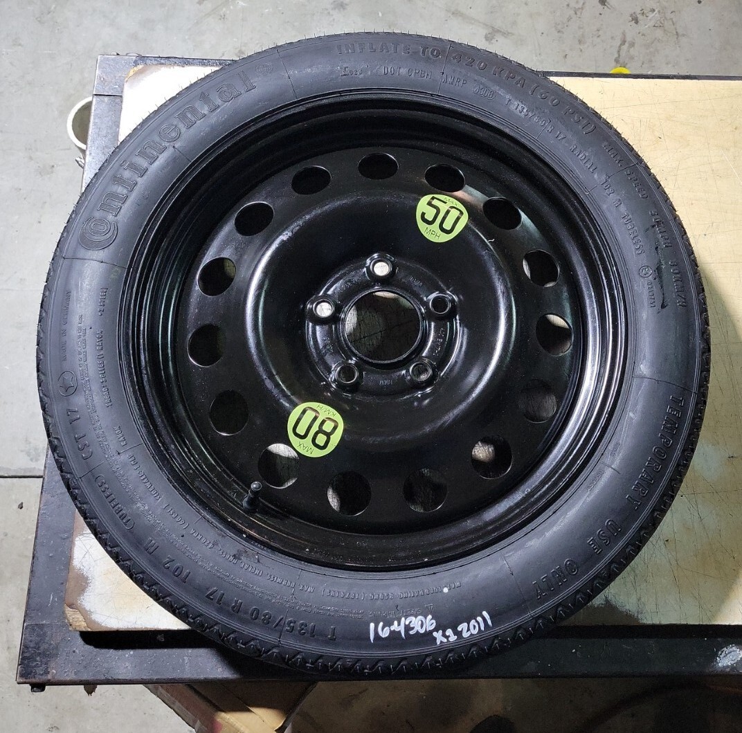 11 12 13 14 15 BMW X1 SPARE TIRE WHEEL DONUT 135/80/17 17" eBay