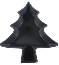 Coushatta Christmas Tree Nonstick Ceramic Cake Baking Dish 9.5"L 1.5"deep 8"W