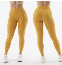 Alphalete Women's Pulse Kinetic Legging - Exotic Yellow, Size Medium