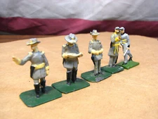 5 Five SAE Union of South Africa CSA Confederate Officers & Generals Soldier Set