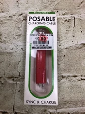 Gadget Gear Posable Micro USB Charging Cable Red