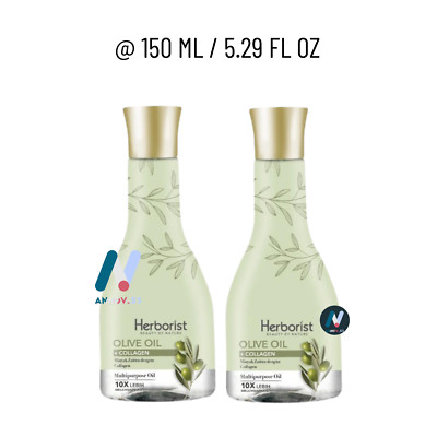 HERBORIST Olive Oil Collagen Vit E Natural Moisturizes Smooth Relax Muscles 2pcs