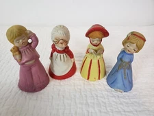 Vintage Jasco 1978 Merri Bells Handcrafted Porcelain Bisque Figurines Lot 4