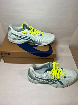 ASICS Solution Speed FF 2 Women s   Size 9 | Soothing Sea Gris Blue | Worn Once 