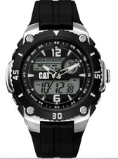 CAT ME14521131 Men's Caterpillar Sportica Black Analog Digital Dial Watch