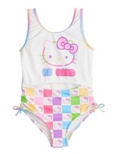 Hello Kitty Swimsuit Tankini Bikini Swim Girls 4 5 6 6X NWT Sanrio Cut Out NEW