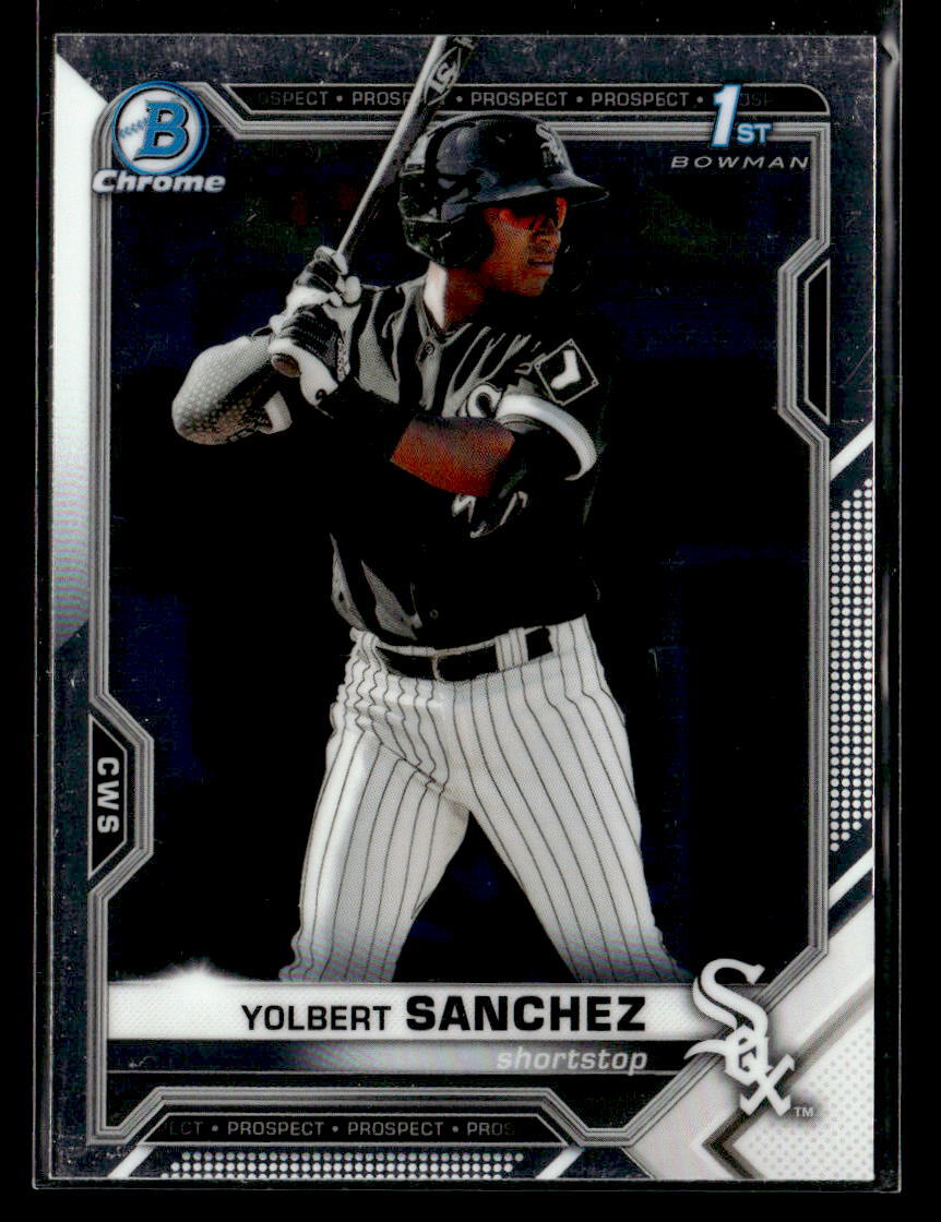 Yolbert Sanchez 2021 Bowman #BCP-40 1st Chrome Prospects Chicago White Sox
