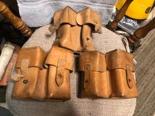 1 Yugoslavian SKS Leather Dual Cell Ammo Pouch Good